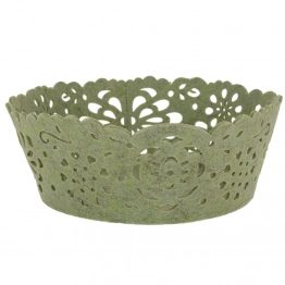 Καλαθάκι Τσόχινο Πράσινο 20x20x8εκ. iliadis 92791