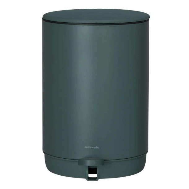 Καλάθι Απορριμμάτων Μεταλλικό 5lt Mind Dark Green Sealskin 800064