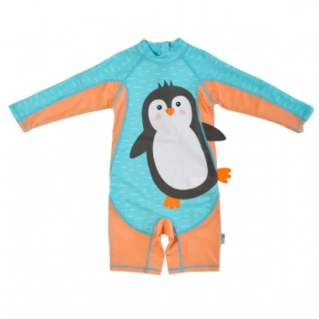 Ολόσωμο Μαγιό Surf Suit 12-24μηνών UPF50 Penguin Zoocchini ZOO12418