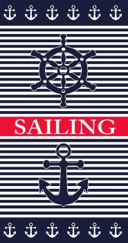 Πετσέτα Θαλάσσης 2 Όψεων Βαμβακερή Βελουτέ 87x165εκ. Ζακάρ 209 Dimcol