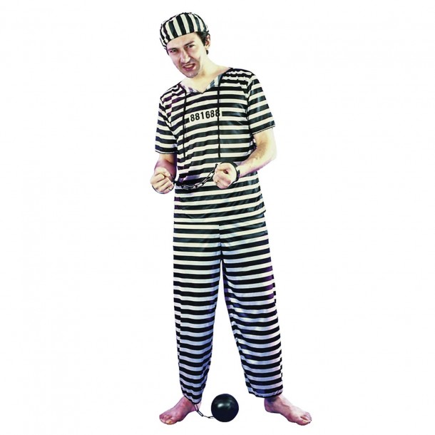 Στολή Ανδρική Φυλακισμένος One Size Carnavalista 3-745