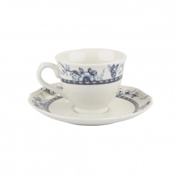 Φλιτζάνι Καφέ Σετ 6τμχ Πορσελάνης 100ml Tiffany Blue Oriana Ferelli PR24324B09