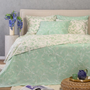 Σετ Σεντόνια Polycotton Υπέρδιπλα Με Λάστιχο 160x200+32εκ. Sienna Forest Casual Line Melinen 20005967