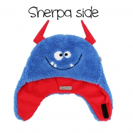 Σκουφάκι 2 Όψεων Fleece-Sherpa 2-4 Έτων Monsters FlapJackKids FJKWS712M
