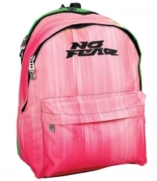 Τσάντα Πλάτης Ανατομική No Fear Pink Gradient Με 3 Θέσεις 33x19x42εκ.-25lt Gim 50-3678