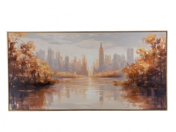 Πίνακας Καμβάς Πόλη 120x4x60εκ. Zen Collection 25.8.51341