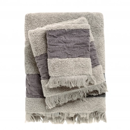 Σετ Πετσέτες 3τμχ Βαμβακερές Daily 0745 Taupe Das Home