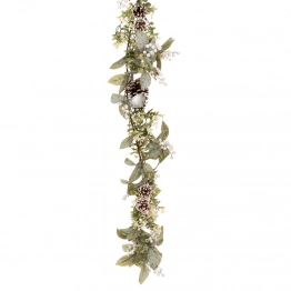 Χριστουγεννιάτικη Γιρλάντα Με Κουκουνάρια-Berries 180εκ. iliadis 86201