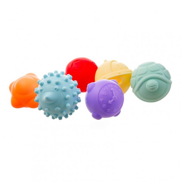 Σετ 6τμχ Μπαλάκια Αφής-Sensory Balls akuku A0640