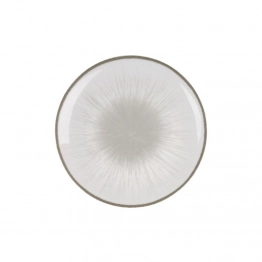 Πιάτο Φρούτου Πορσελάνης 20εκ. Water Lily Grey Oriana Ferelli PR243366403