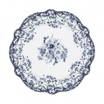 Πιάτο Ρηχό Φαγητού Πορσελάνης 27x2,3εκ. Reverie Blue Estia 07-38793