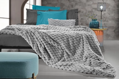 Κουβέρτα Γούνινη Art Fur King Size 260x240εκ. Elixir Silver Guy Laroche