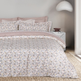 Κουβερλί Βαμβακοσατέν King 230x250εκ. Prestige 1695 Blue-Beige Das Home