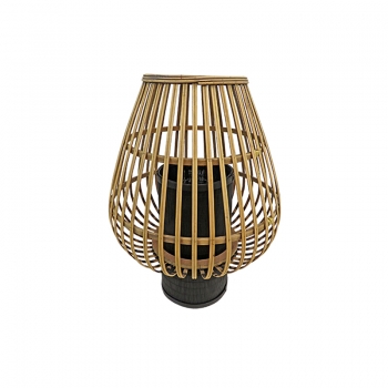 Φανάρι Bamboo Μπεζ-Μαύρο Art Et Lumiere 33x39,5εκ. 14847
