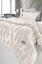 Κουβερτοπάπλωμα 2 Όψεων Ultrasoft Velvet Μονό 160x240εκ. Zadic Ivory Guy Laroche
