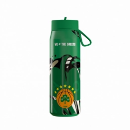Θερμός Με Καλαμάκι Ανοξείδωτος Pulse Panathinaikos BC Edition We The Greens 500ml Estia 00-48891