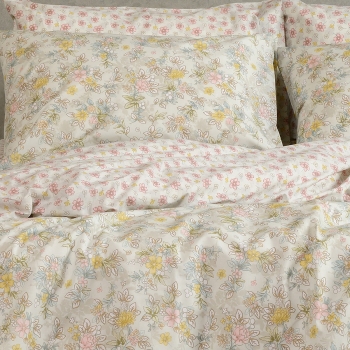 Ζεύγος Μαξιλαροθήκες Polycotton 50x70εκ. Chloe Aqua Casual Line Mini Melinen 20004777