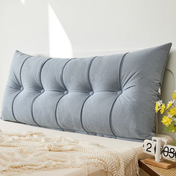 Μαξιλάρι Για Κεφαλάρι Polyester 150x60εκ. Azure Grey Melinen 20005699