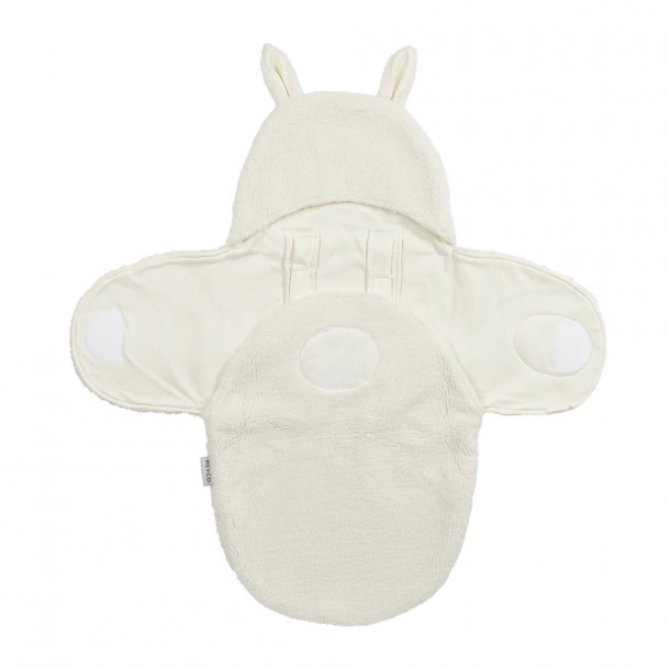 Meyco Wrap Κουβερτούλα Teddy για τη βόλτα Rabbit Natural MEY-296.241.76.00
