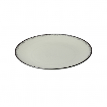 Πιάτο Ρηχό Φαγητού Πορσελάνης Pearl Grey Estia 27εκ. 07-16371