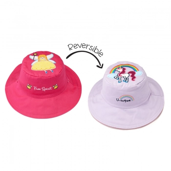 Καπέλο Διπλής Όψης UPF50 6-24μηνών Princess-Unicorn FlapJackKids LUV0143M