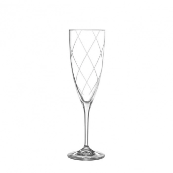 Σετ 6τμχ Ποτήρι Σαμπάνιας Κρυστάλλινο 220ml 70-4 Capolavoro