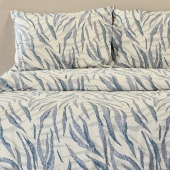 Ζεύγος Μαξιλαροθήκες Φανελένιες 53x72εκ. Crystal Blue Winter Line Melinen 20006537
