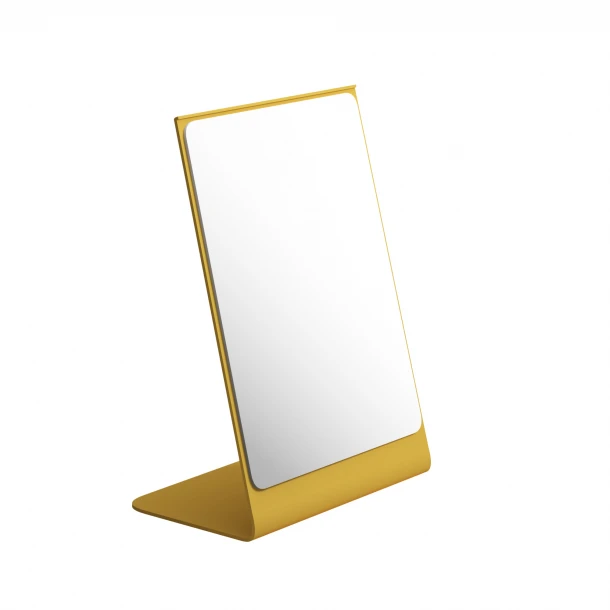 Καθρέπτης Επιτραπέζιος Ανοξείδωτος Matt Yellow Pam & Co 15x10x22εκ. 1520-603