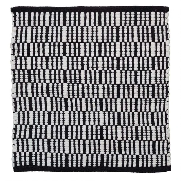 Ταπέτο Μπάνιου Αντιολισθητικό Polycotton 60x60εκ. Bandra Black Sealskin 800106