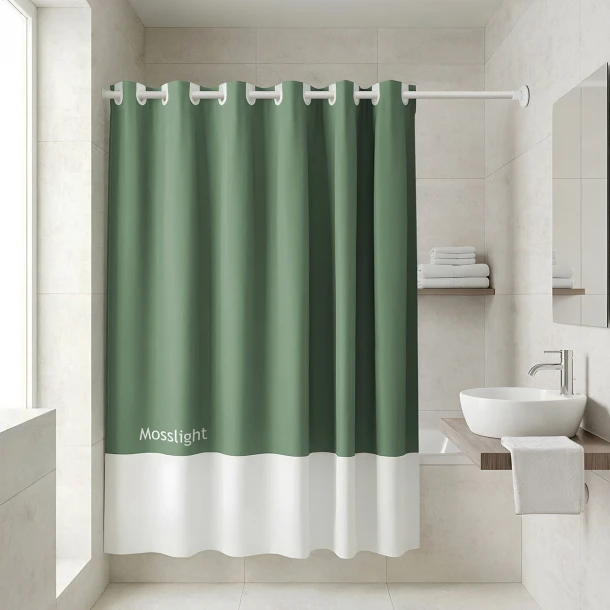 Κουρτίνα Μπάνιου Αδιάβροχη Polyester 180x194εκ. Mosslight Estia Tone Lab 02-40291