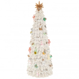 Χριστουγεννιάτικο Διακοσμητικό Δέντρο Polyresin Κουρδιστό Με Μουσική&Κίνηση 11x11x30εκ. iliadis 90504