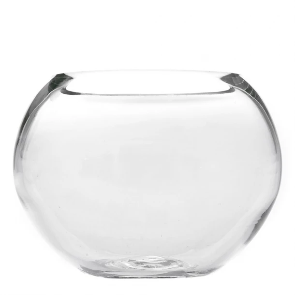 Βάζο Γυάλινο Οβάλ Διάφανο 28x10x26εκ. iliadis 89253