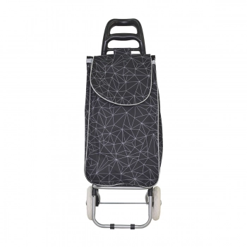 Καρότσι Λαΐκής Μεταλλικό-Υφασμάτινο Μαύρο Lux Estia 35,5x22x95,7εκ.  04-3364