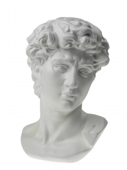 Διακοσμητική Προτομή Polyester Λευκή 21,3x18x29,3εκ. Zen Collection 25.21.51533