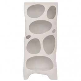 Ραφιέρα Mdf Λευκή Με Ακανόνιστες Θήκες 80x36x180εκ. iliadis 92130