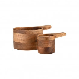 Μεζούρα Σετ 2τμχ Ξύλινη 13,7εκ.-9,4εκ. Allure Estia 01-34634