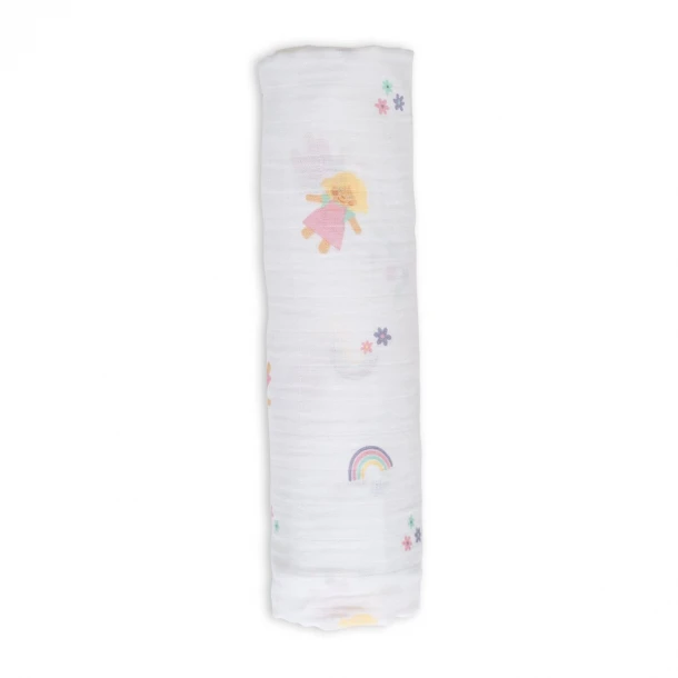 Μουσελίνα Βαμβακερή 120x120εκ. Πολλαπλών Χρήσεων Lulu Swaddling LJ448