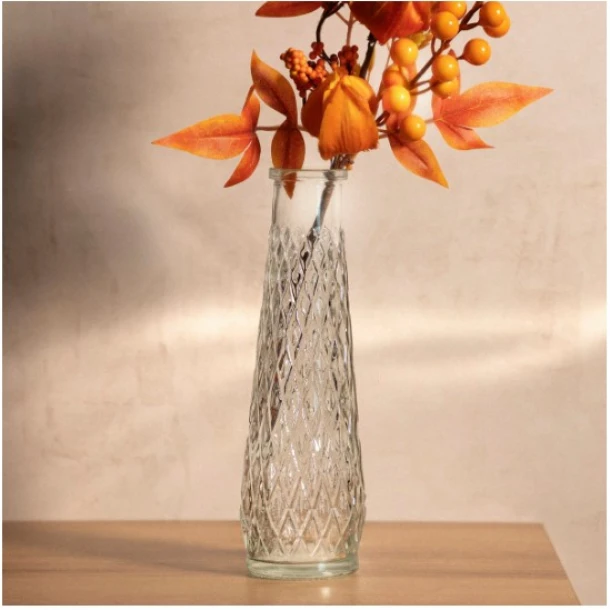 Βάζο Γυάλινο Διάφανο 6,5x22εκ. Archie Homla 228805