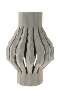 Βάζο Κεραμικό Γκρι 15,5x25εκ. Zen Collection 24.19.50015