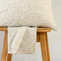 Σετ Σεντόνι Με 1 Μαξιλαροθήκη Polycotton Ημίδιπλο Με Λάστιχο 120x200+32εκ. Leo Aqua-Grey Casual Line Mini Melinen 20005399