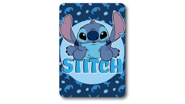 Κουβέρτα Κούνιας Fleece 100x140εκ. Disney Home Stitch 18 Blue Digital Print DimCol