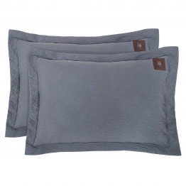 Ζεύγος Μαξιλαροθήκες Oxford Microfiber 50x70+7εκ. Essential 4449 Purple Greenwich Polo Club