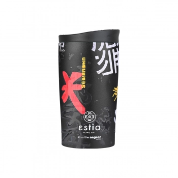 Θερμός Ποτήρι Ανοξείδωτος Travel Mug Tokyo Underground Save The Aegean 350ml-8x8x15εκ. Estia 01-25571