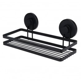 Εταζέρα Από Σίδερο & ABS Με Βεντούζες 25x10x8,7εκ. Black MRShome 0025000