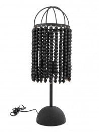 Φωτιστικό Επιτραπέζιο Μεταλλικό-Bamboo Μαύρο 19x19x33/61εκ. Zen Collection 25.16.51597