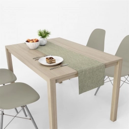 Runner Μονόχρωμο Polycotton Αλέκιαστo 40x180εκ. Panama Olive DimCol