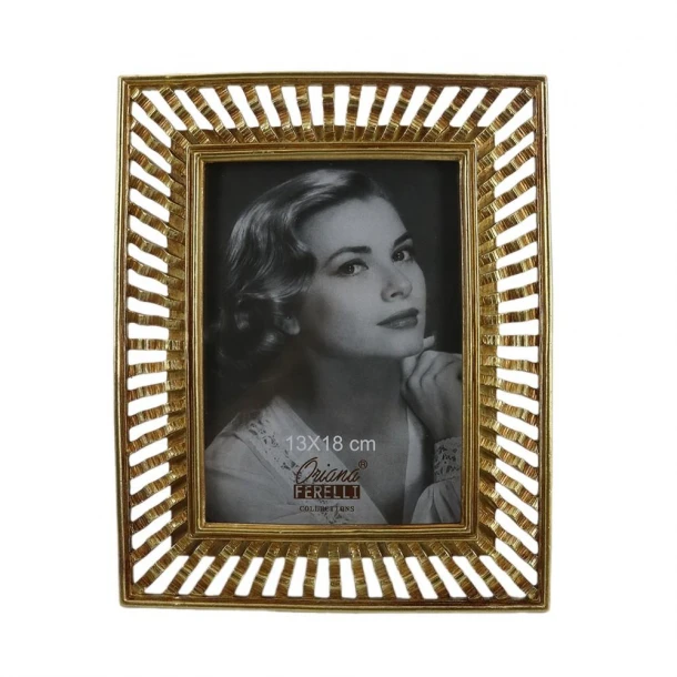 Κορνίζα Polyresin Χρυσή 13x18εκ. Oriana Ferelli® XL24059157