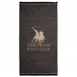 Πετσέτα Θαλάσσης Βαμβακερή 90x180εκ. Essential 5235 Black Greenwich Polo Club