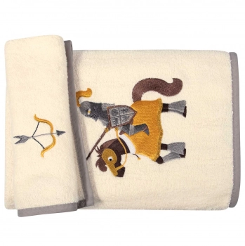 Σετ Πετσέτες 2τμχ Βαμβακερές Με Κέντημα Essential 8861 Beige-Yellow Greenwich Polo Club