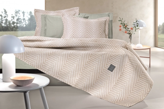 Σετ Κουβερλί Polyester King 250x240εκ. Vera Natural Guy Laroche